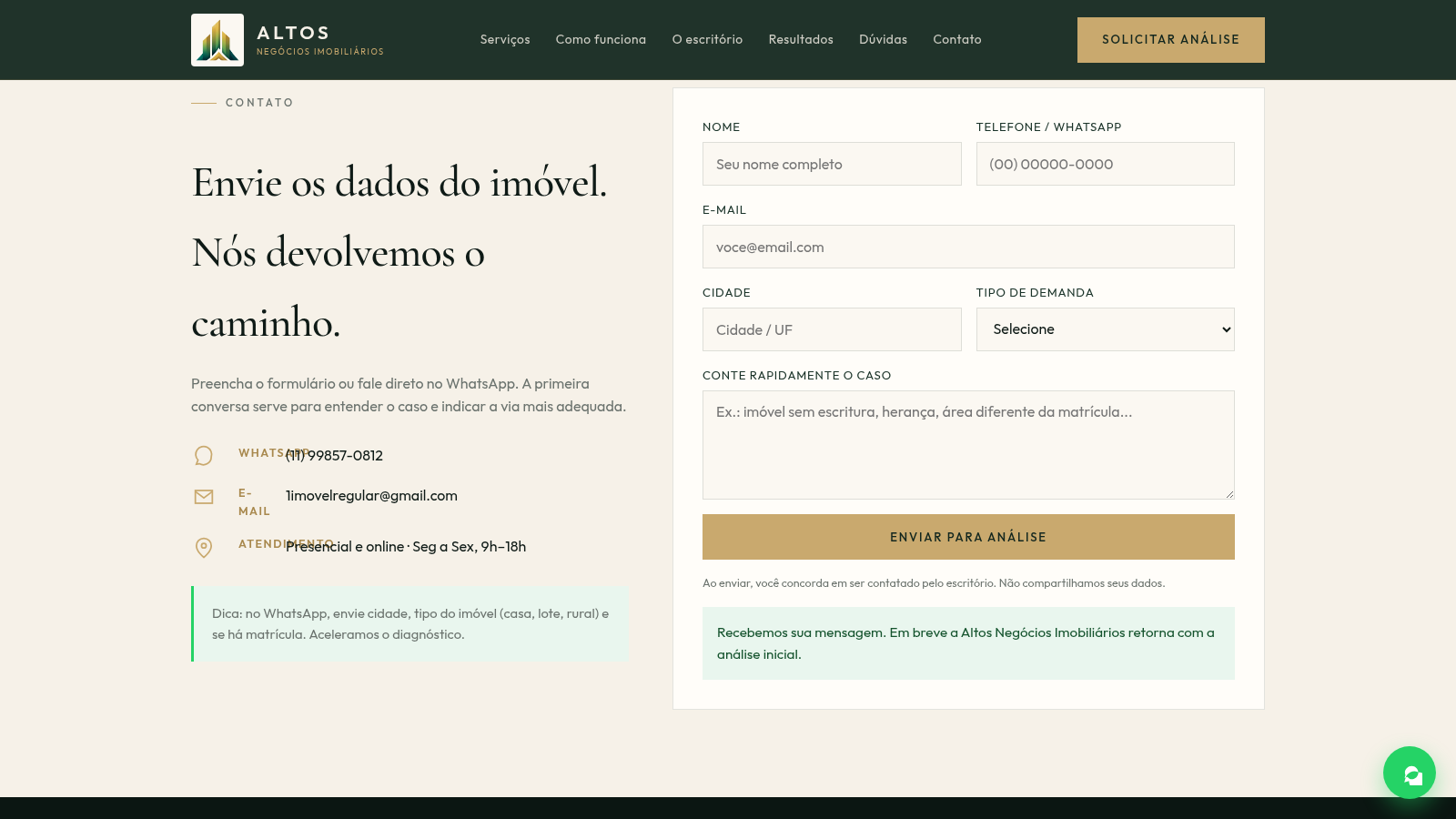 Altos Negócios Imobiliários cover