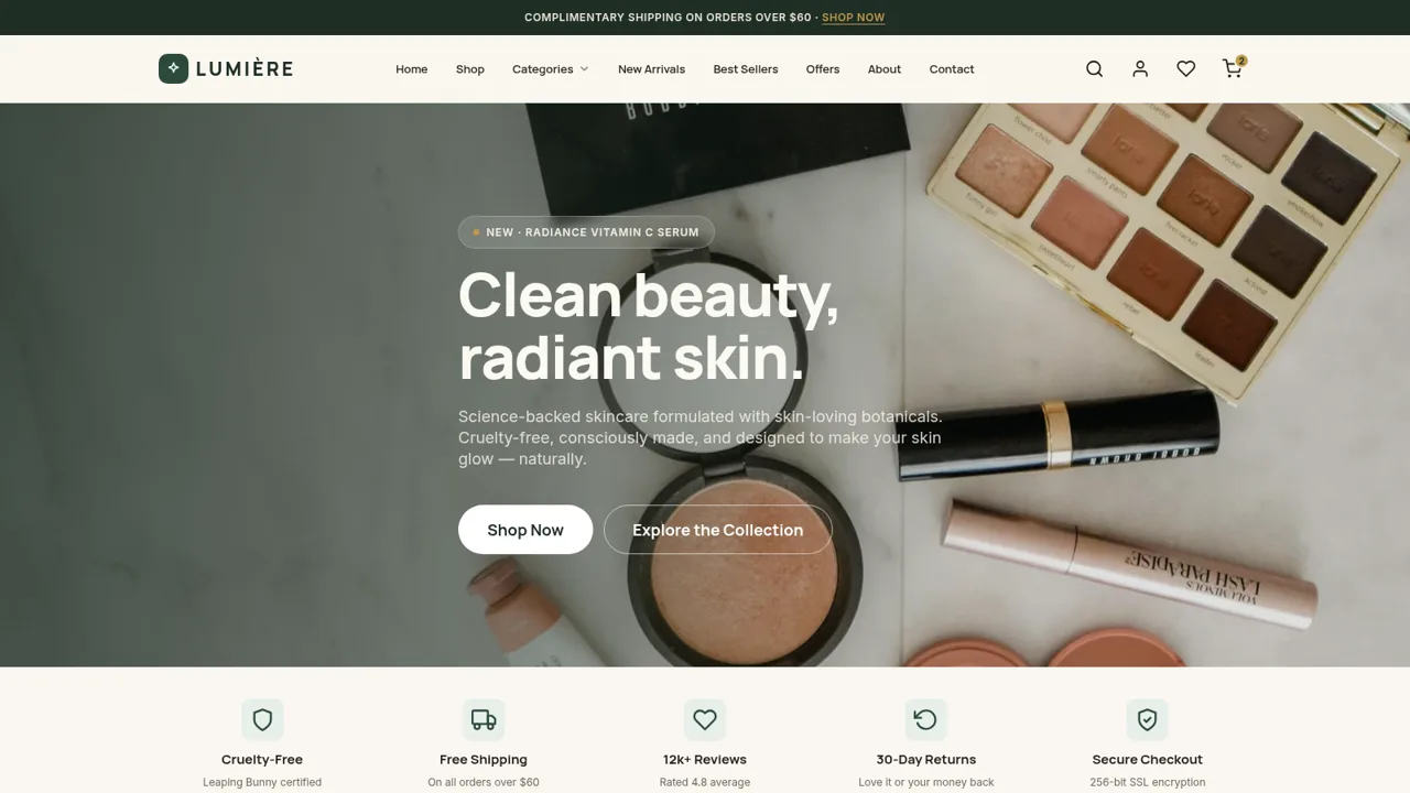 LUMIÈRE — Clean Beauty Skincare