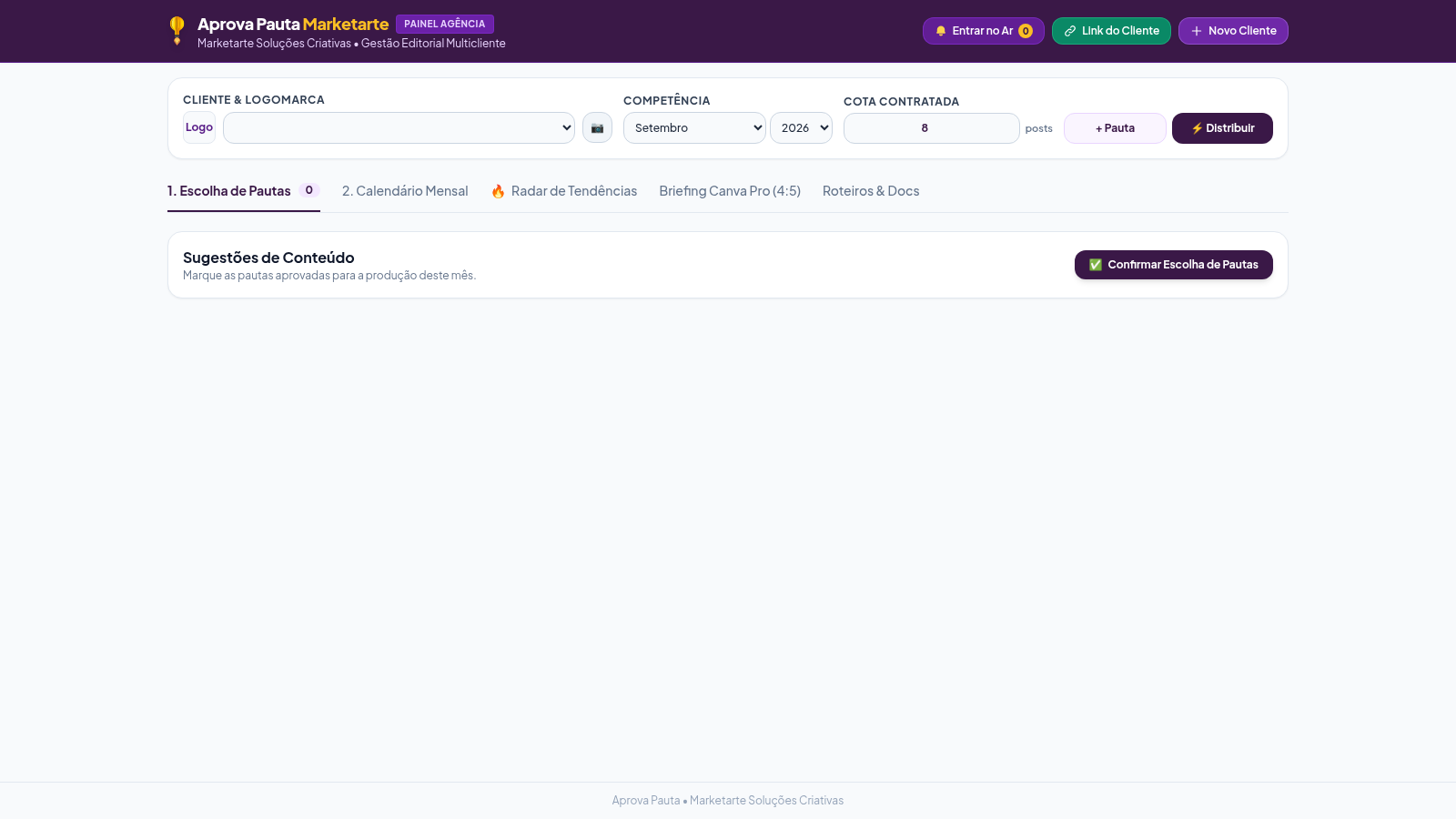 Aprova Pauta Marketarte