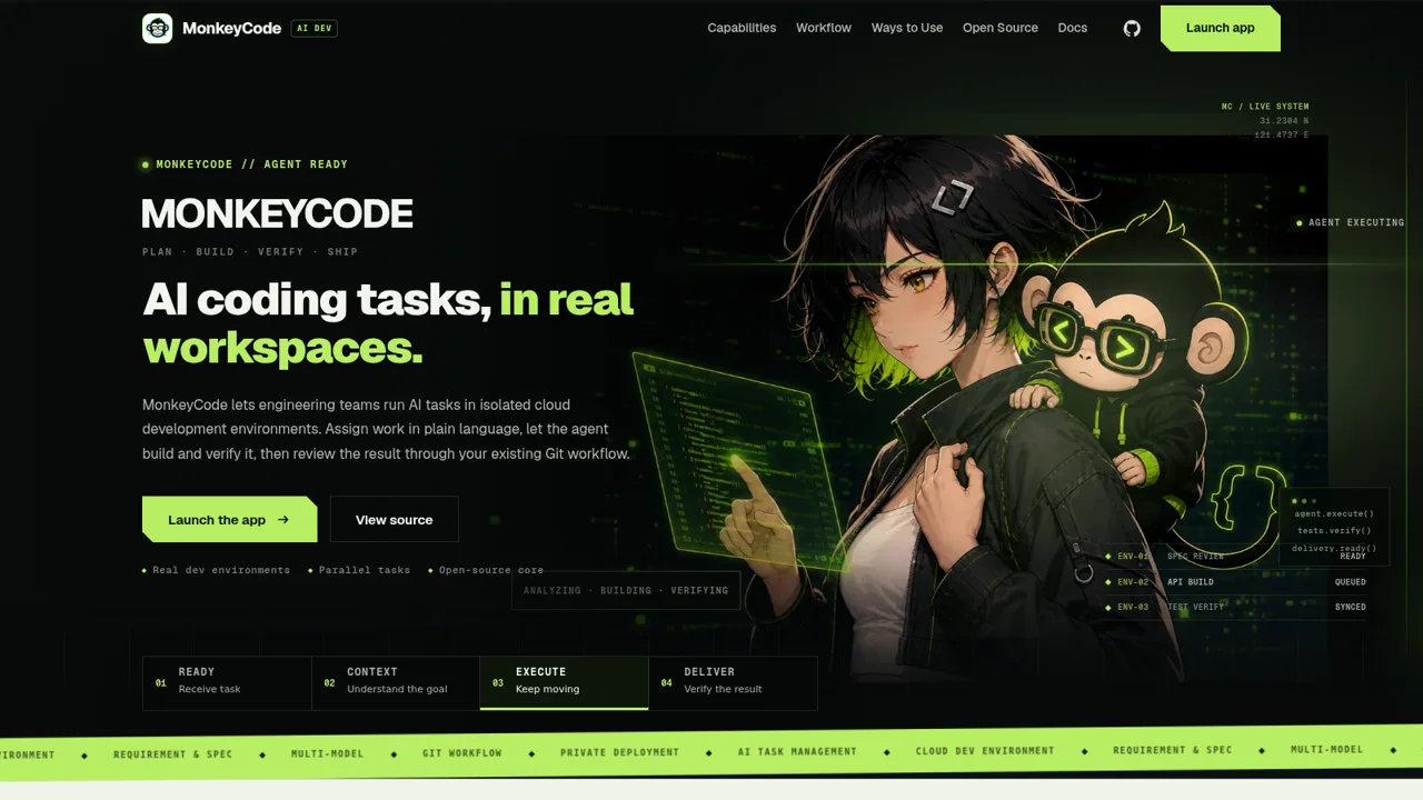MonkeyCode AI Workspaces