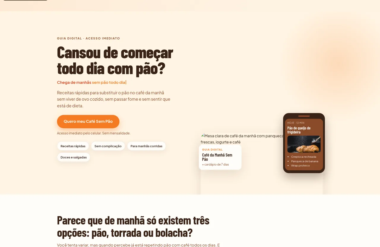 Café da Manhã Sem Pão