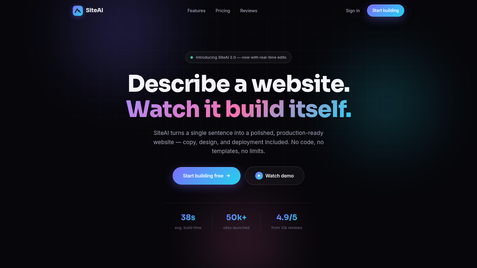 SiteAI — The AI Website Builder
