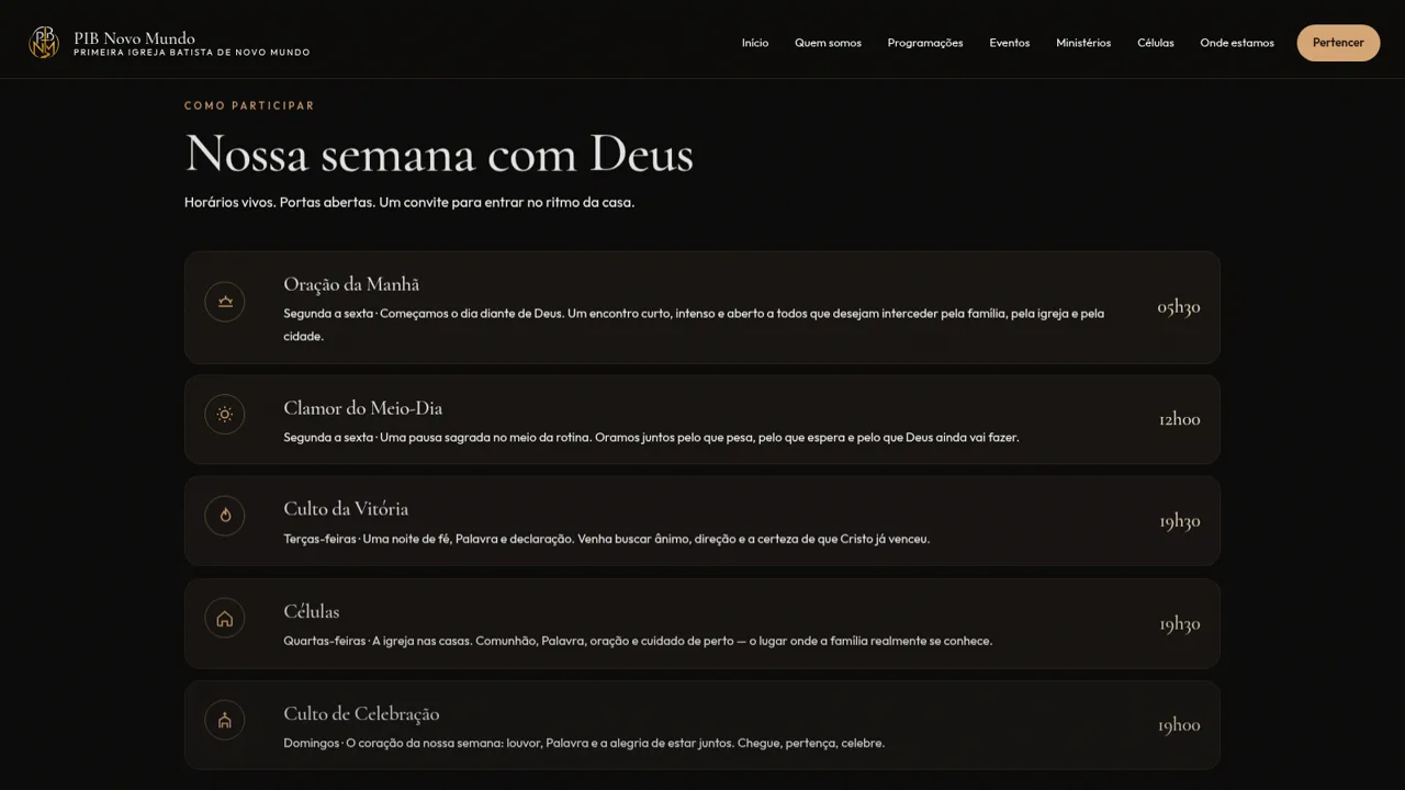 PIB Novo Mundo cover