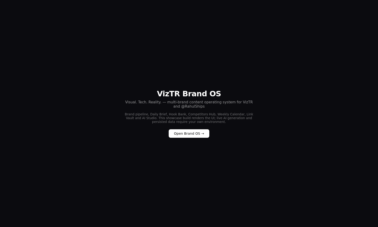 VizTR Brand OS
