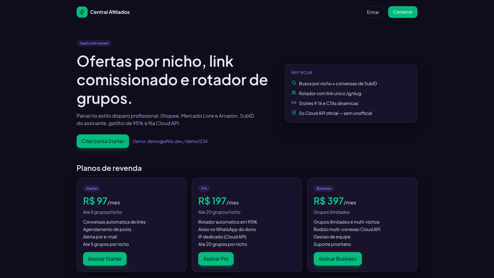 Central Afiliados cover