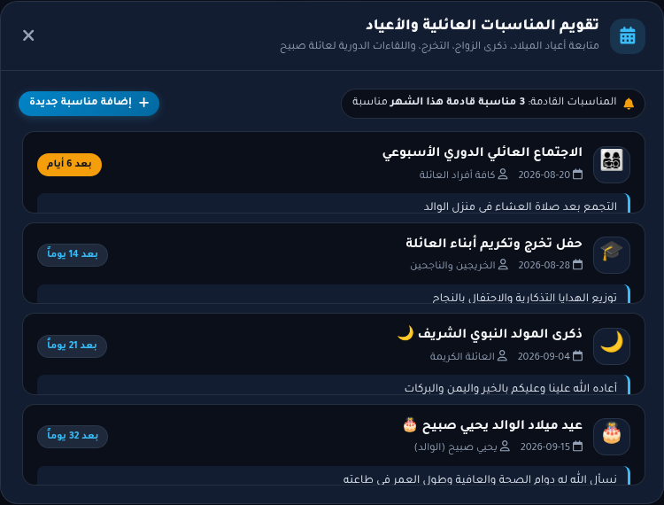 عائلة يحيي صبيح | الدردشة العائلية الفورية