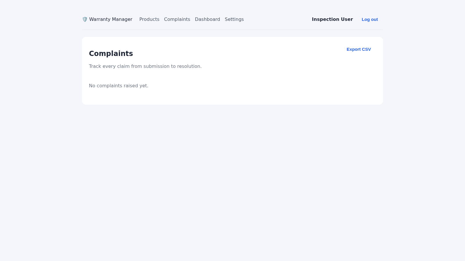 Warranty Manager cover