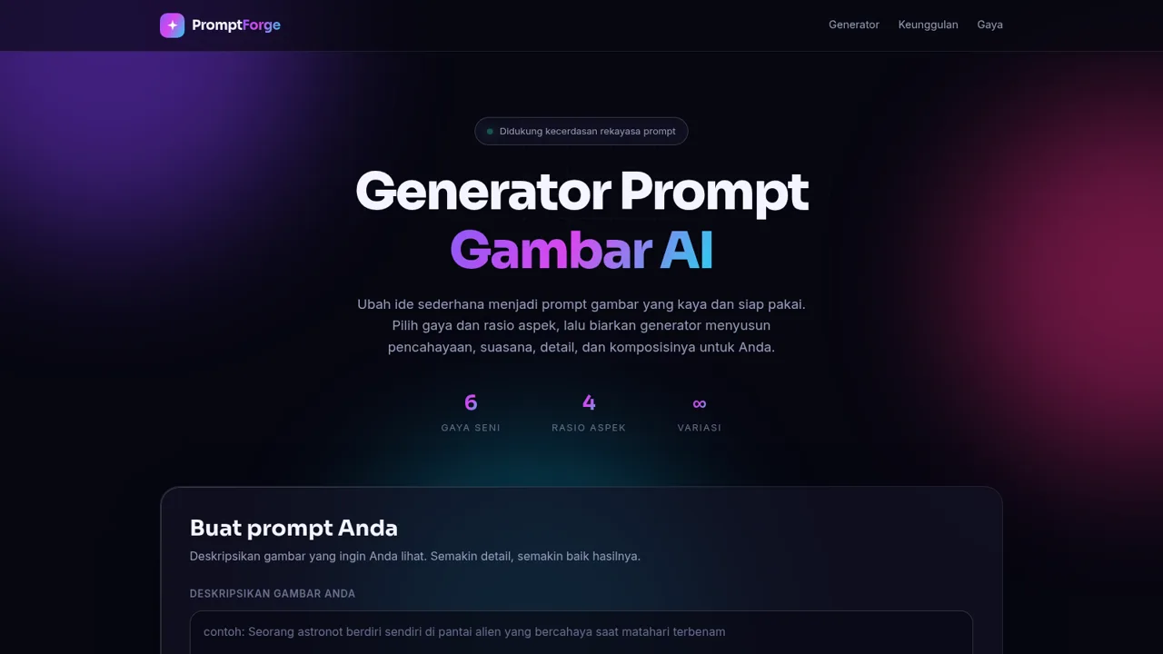 Generator Prompt Gambar AI cover