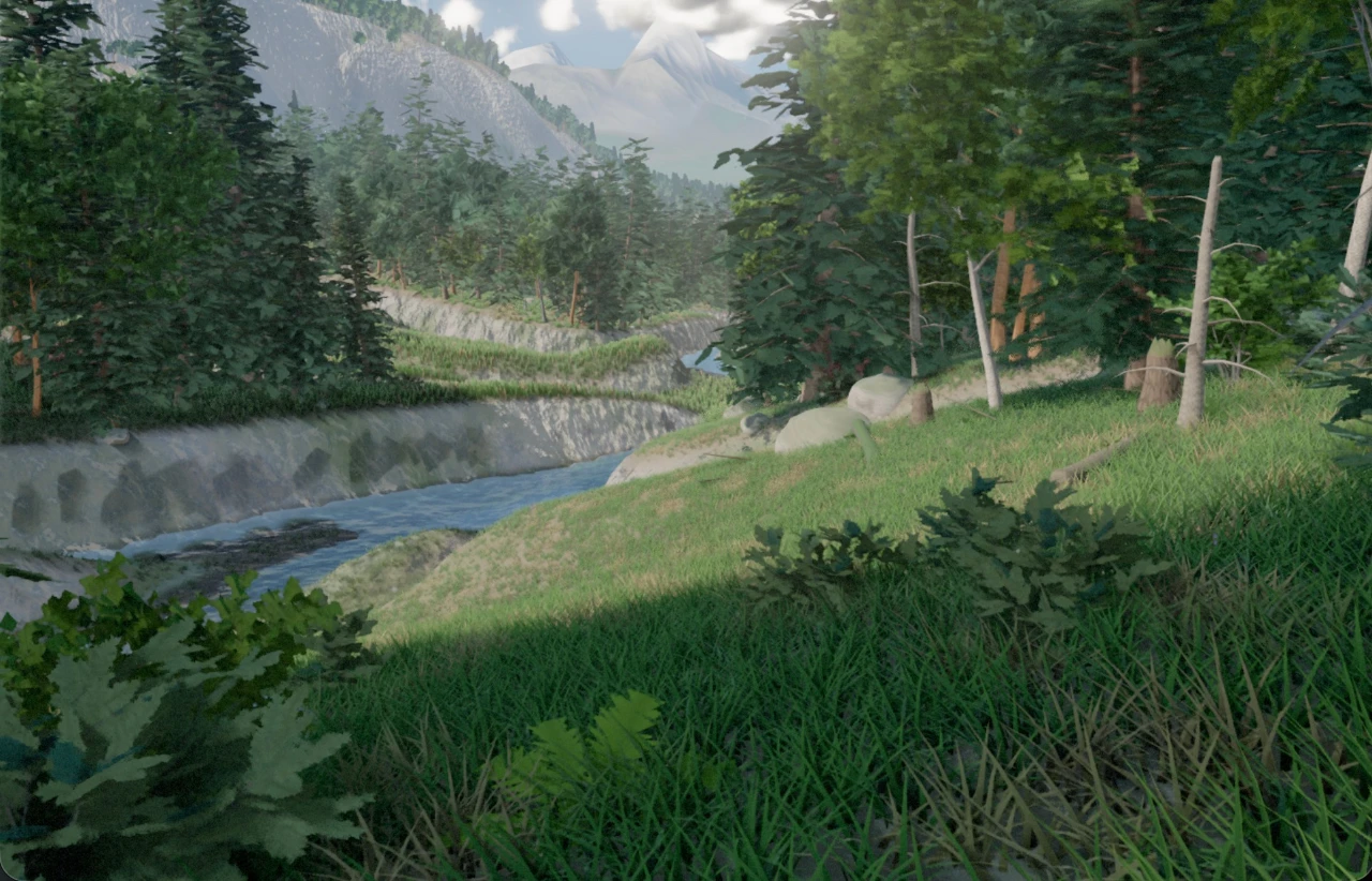 3D Free-Camera Forest