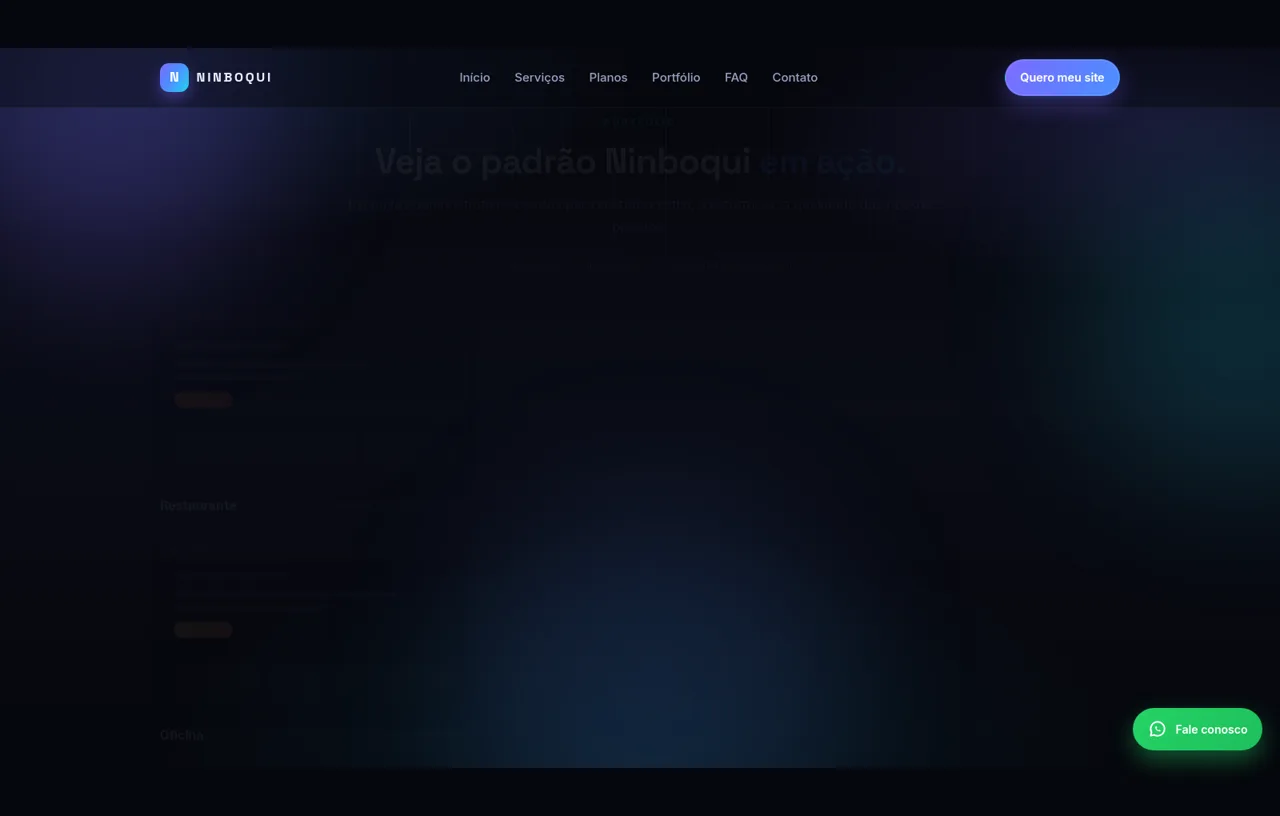 NINBOQUI - Criação de Sites cover