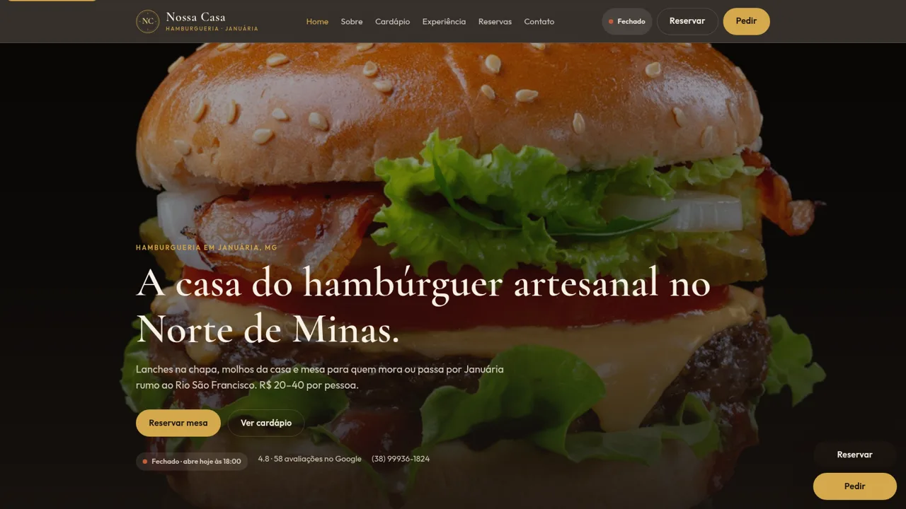 Hambúrgueria Nossa Casa cover
