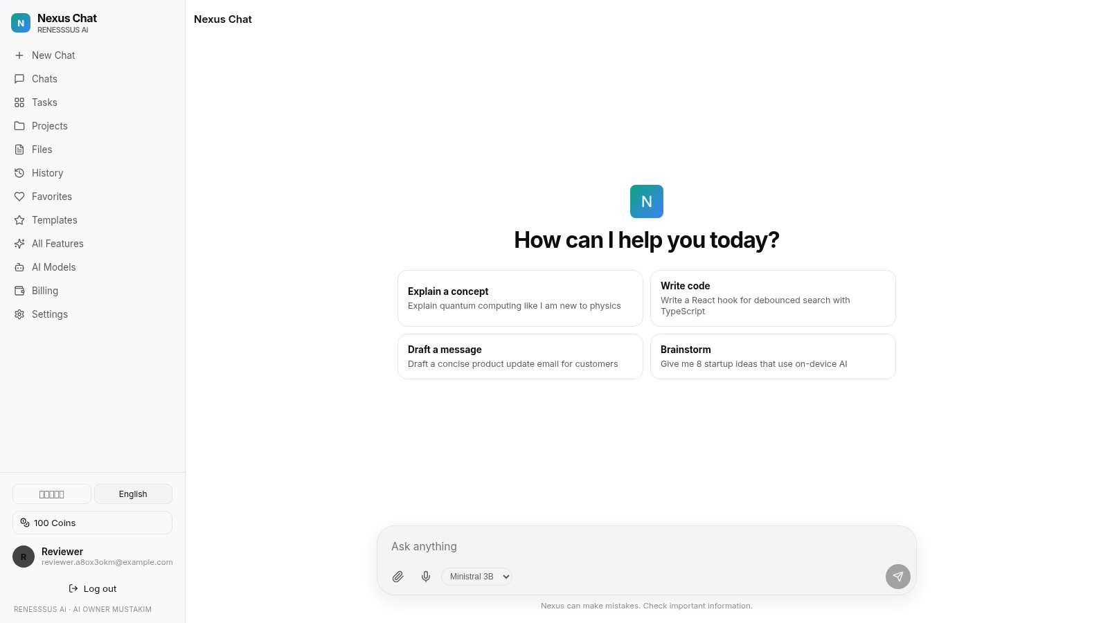 Nexus Chat cover