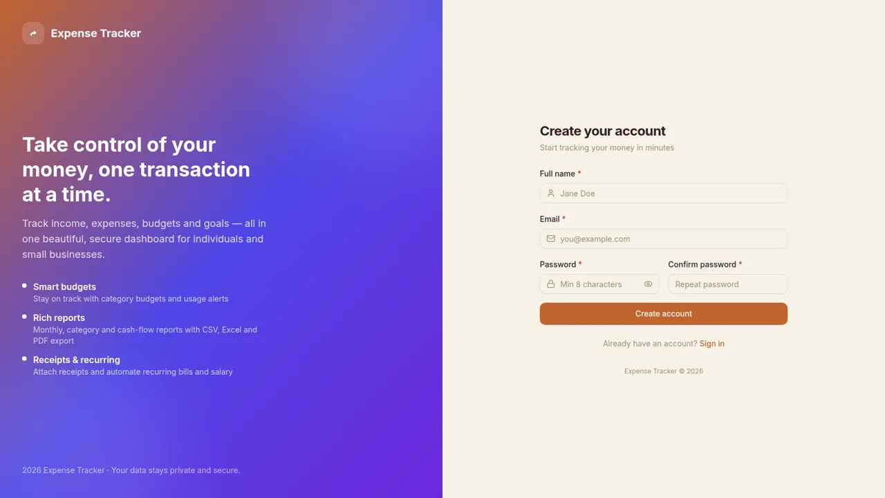Expense Tracker cover