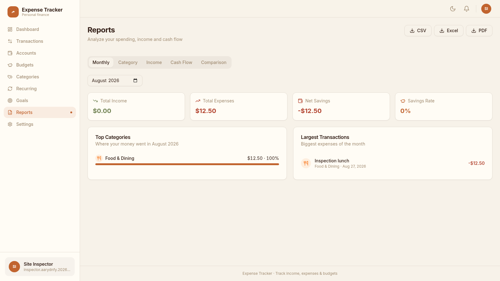 Expense Tracker cover