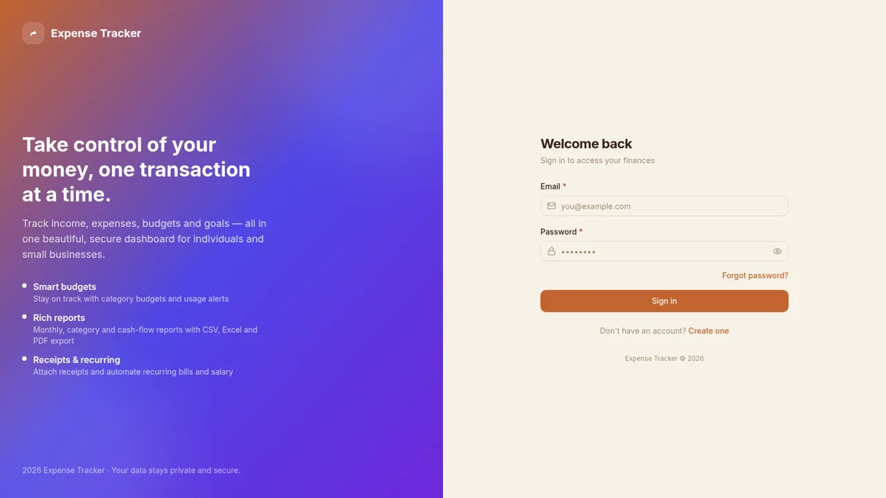 Expense Tracker cover