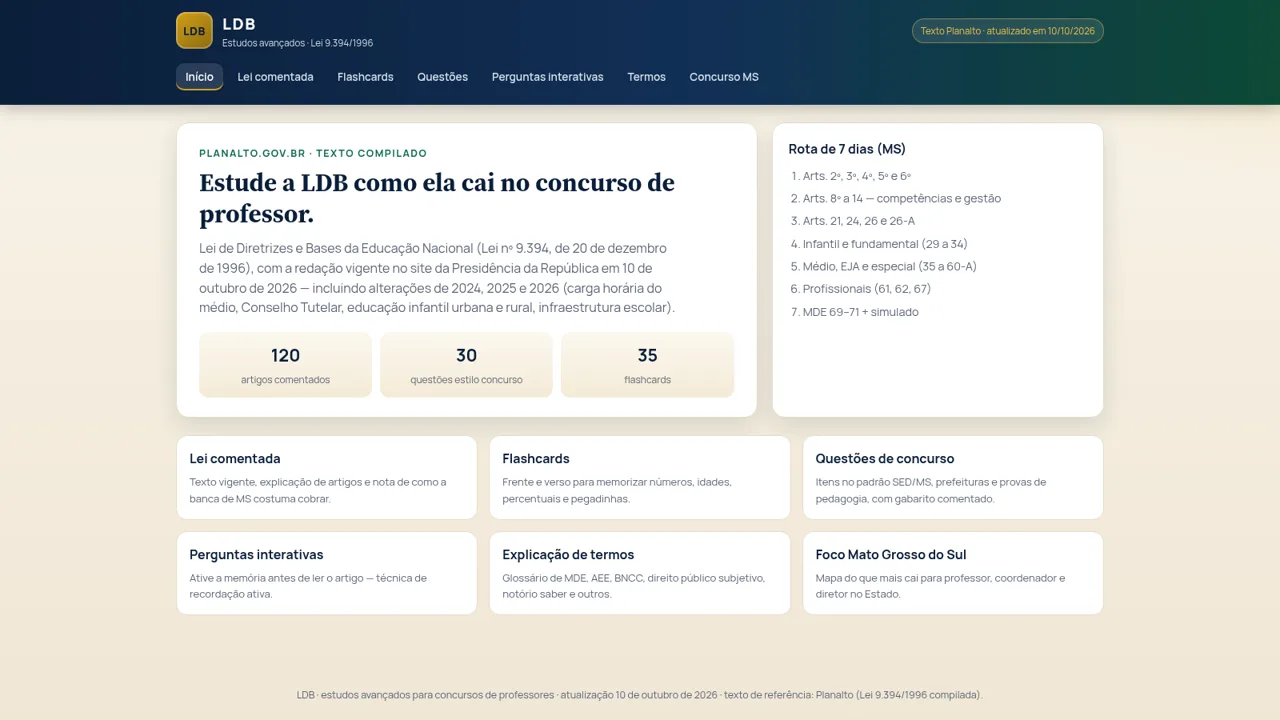 LDB Estudos Avançados cover