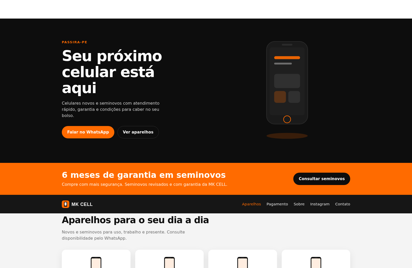 MK CELL Celulares Passira-PE cover