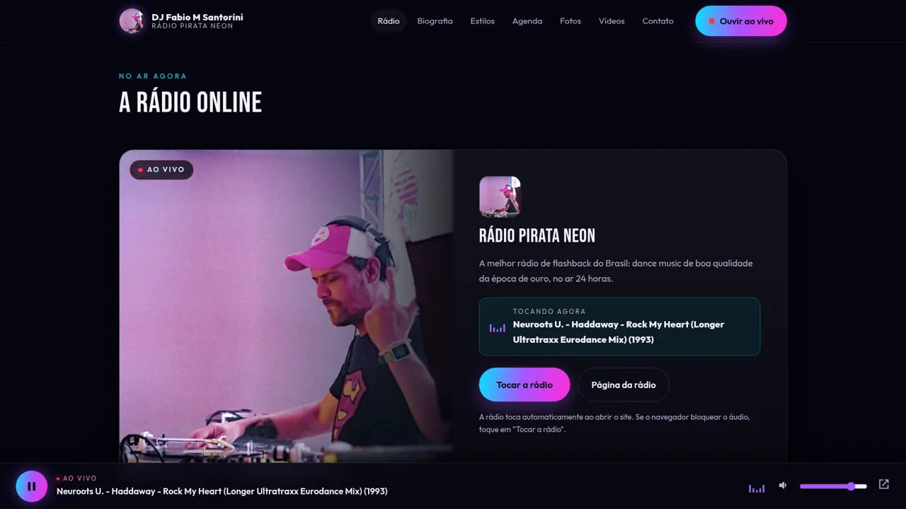 Rádio Pirata Neon e DJ Fabio cover