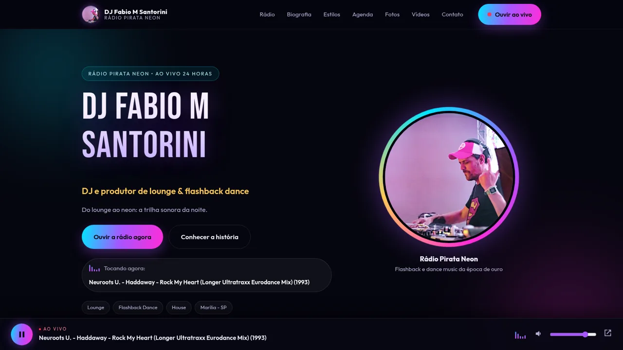 Rádio Pirata Neon e DJ Fabio cover
