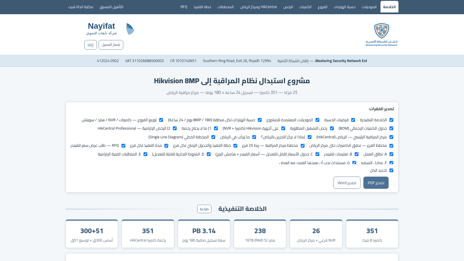 Nayifat CCTV Hikvision 8MP