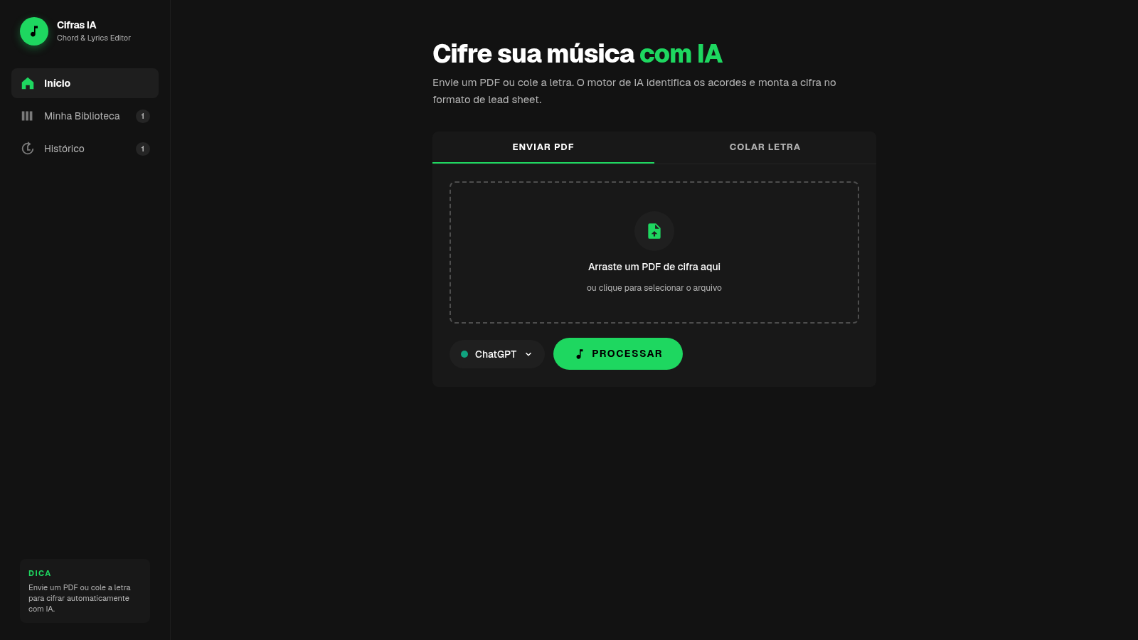 Cifras IA — Chord Editor