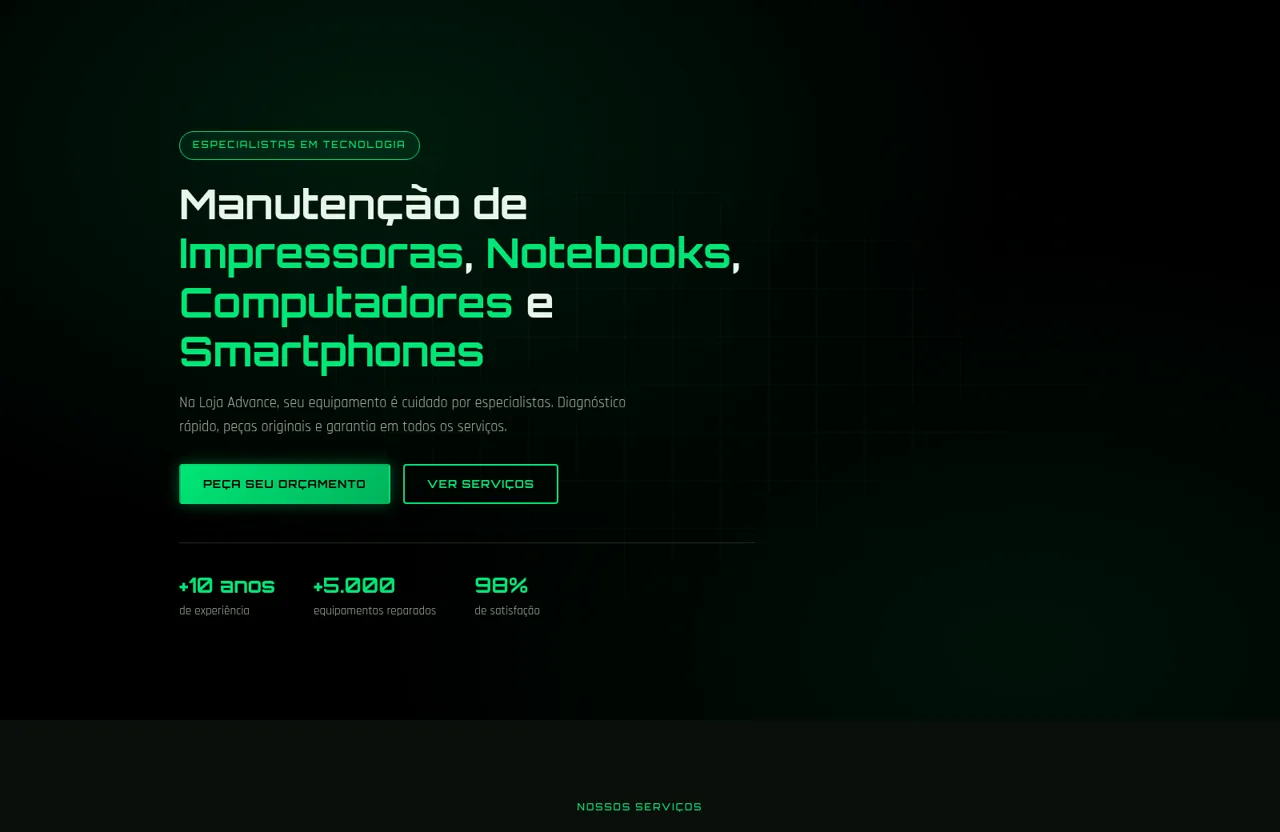 Loja Advance - Manutenção cover