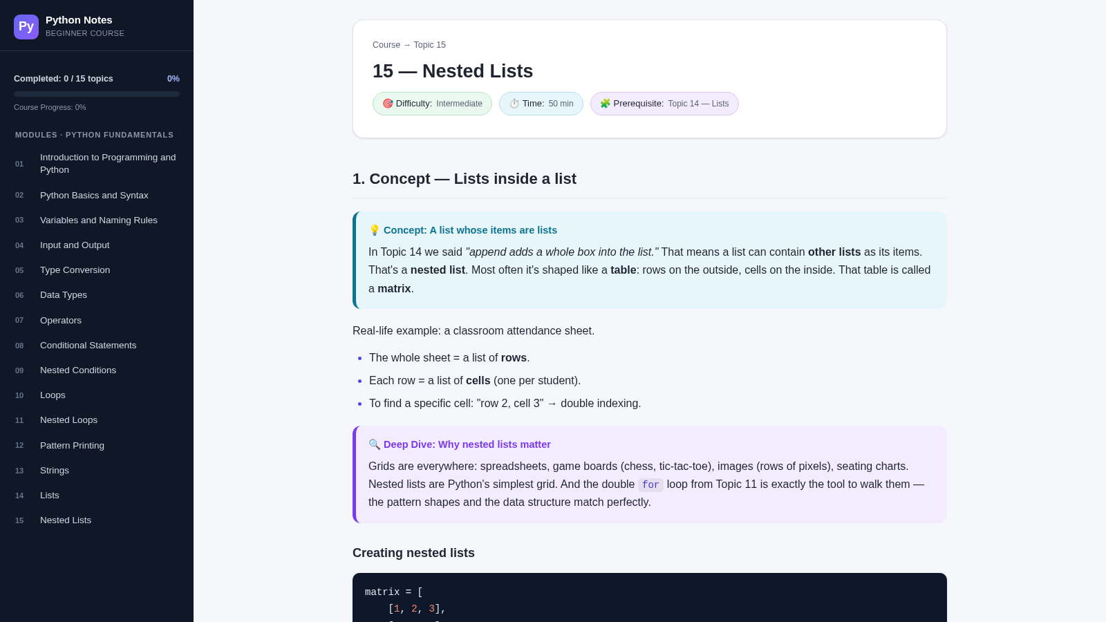 Python Notes: Learn from Zero cover