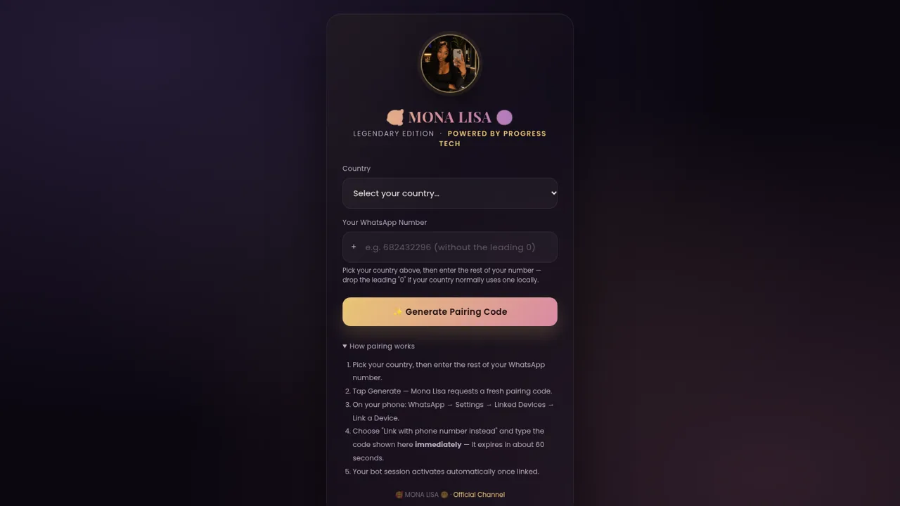 Mona Lisa Mini Bot cover