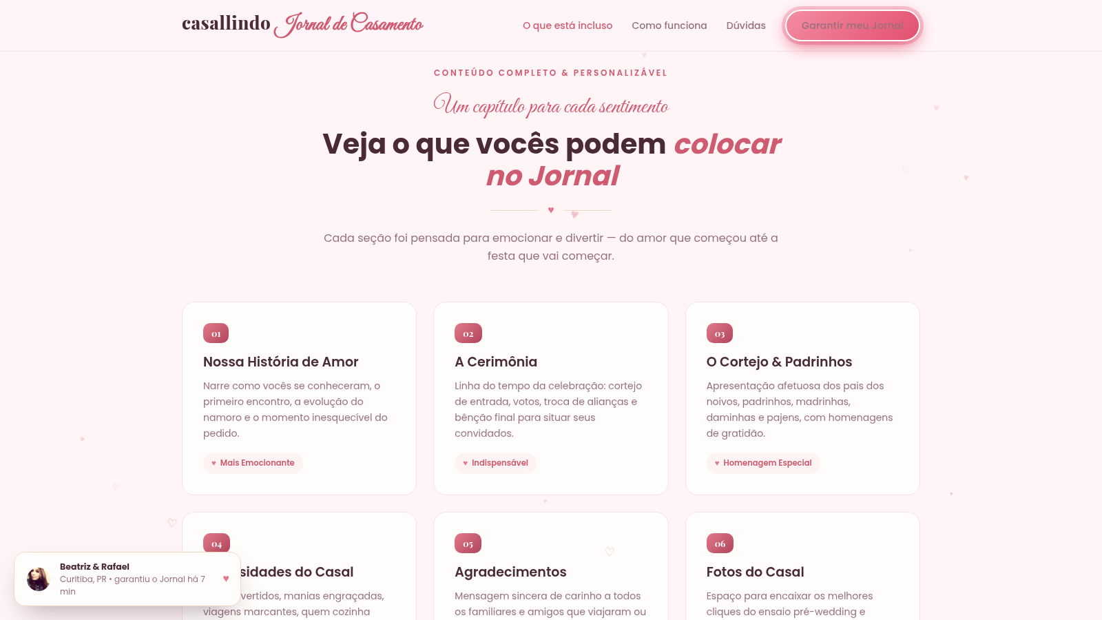 casallindo Jornal de Casamento cover