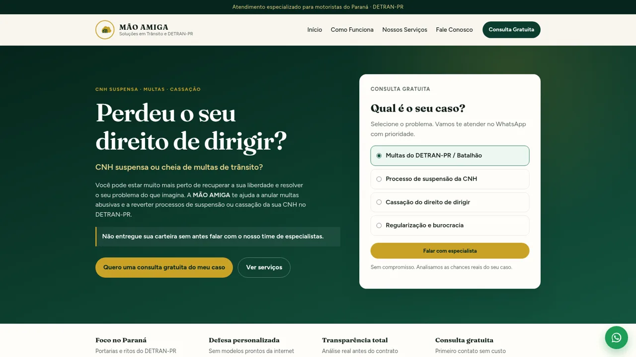MÃO AMIGA DETRAN-PR cover