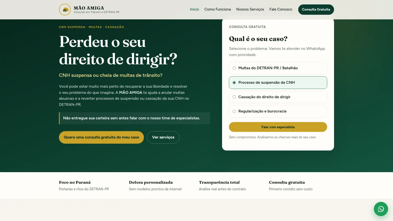MÃO AMIGA DETRAN-PR cover