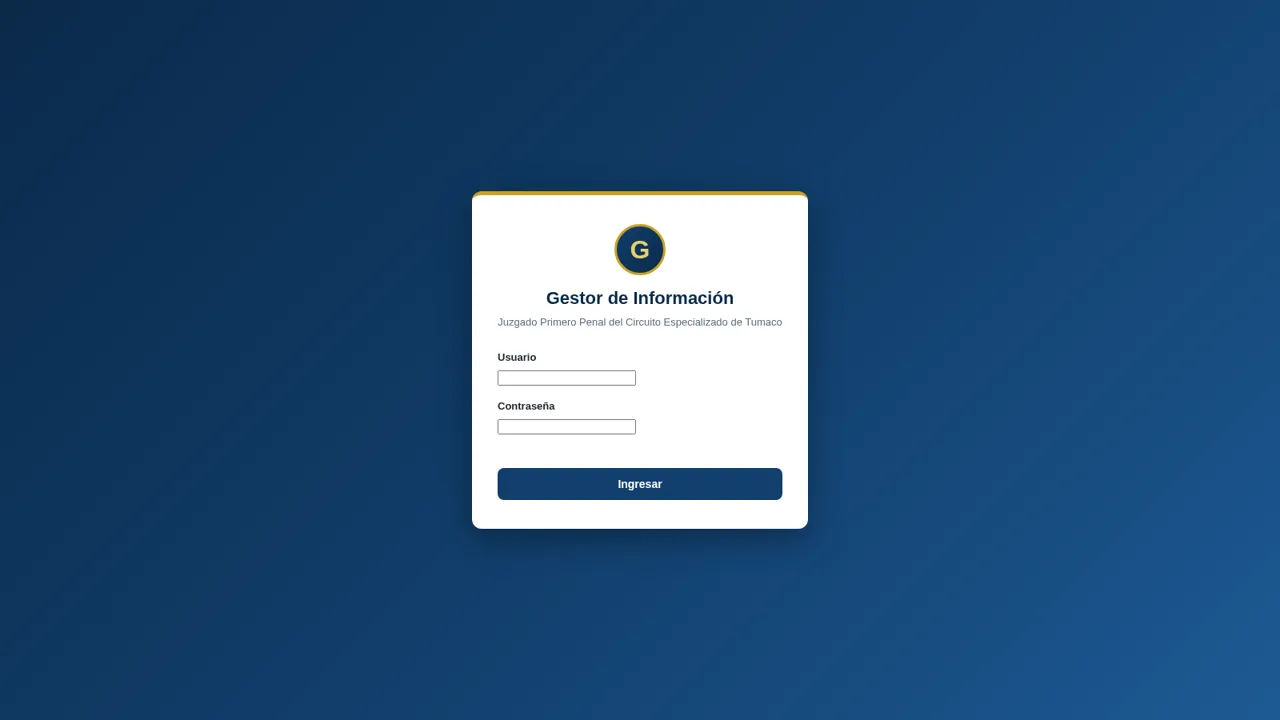 Gestor Información del Juzgado