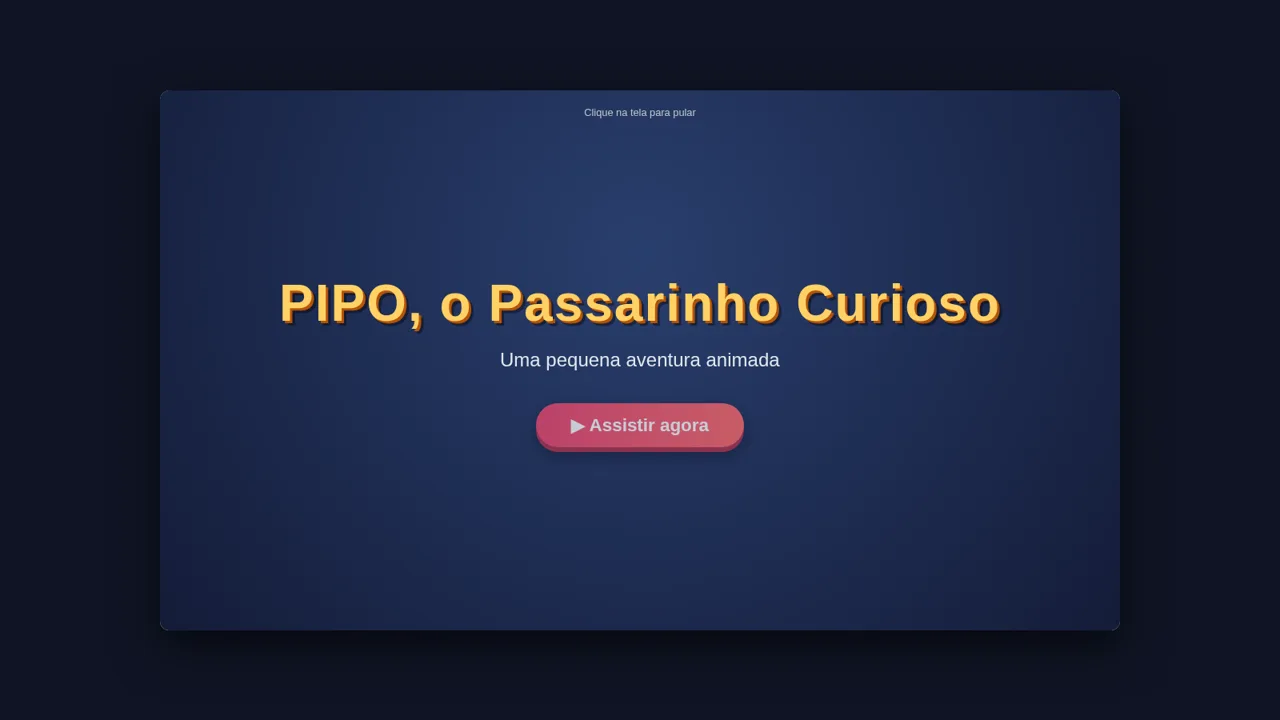 Pipo, o Passarinho Curioso cover