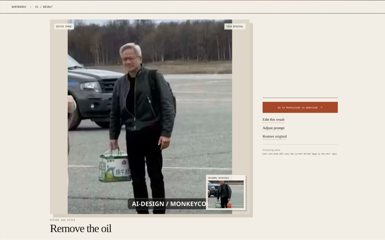 OhMyPS - AI Image Editor cover