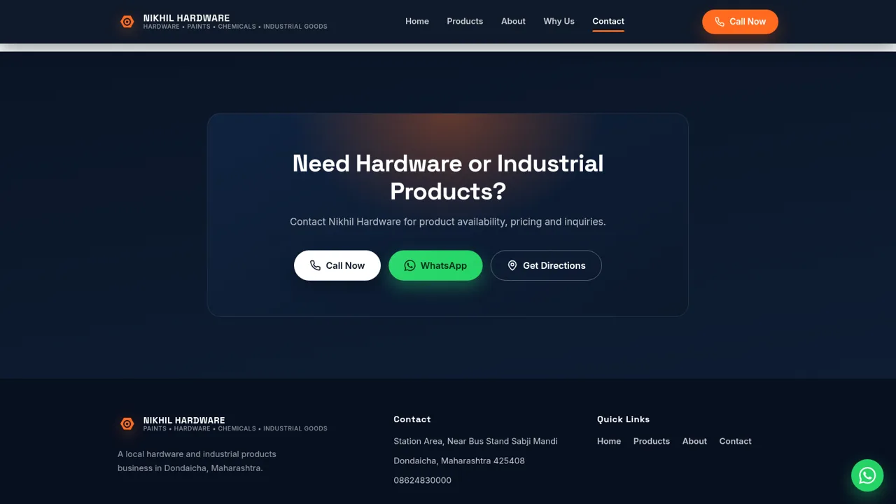 Nikhil Hardware Dondaicha cover