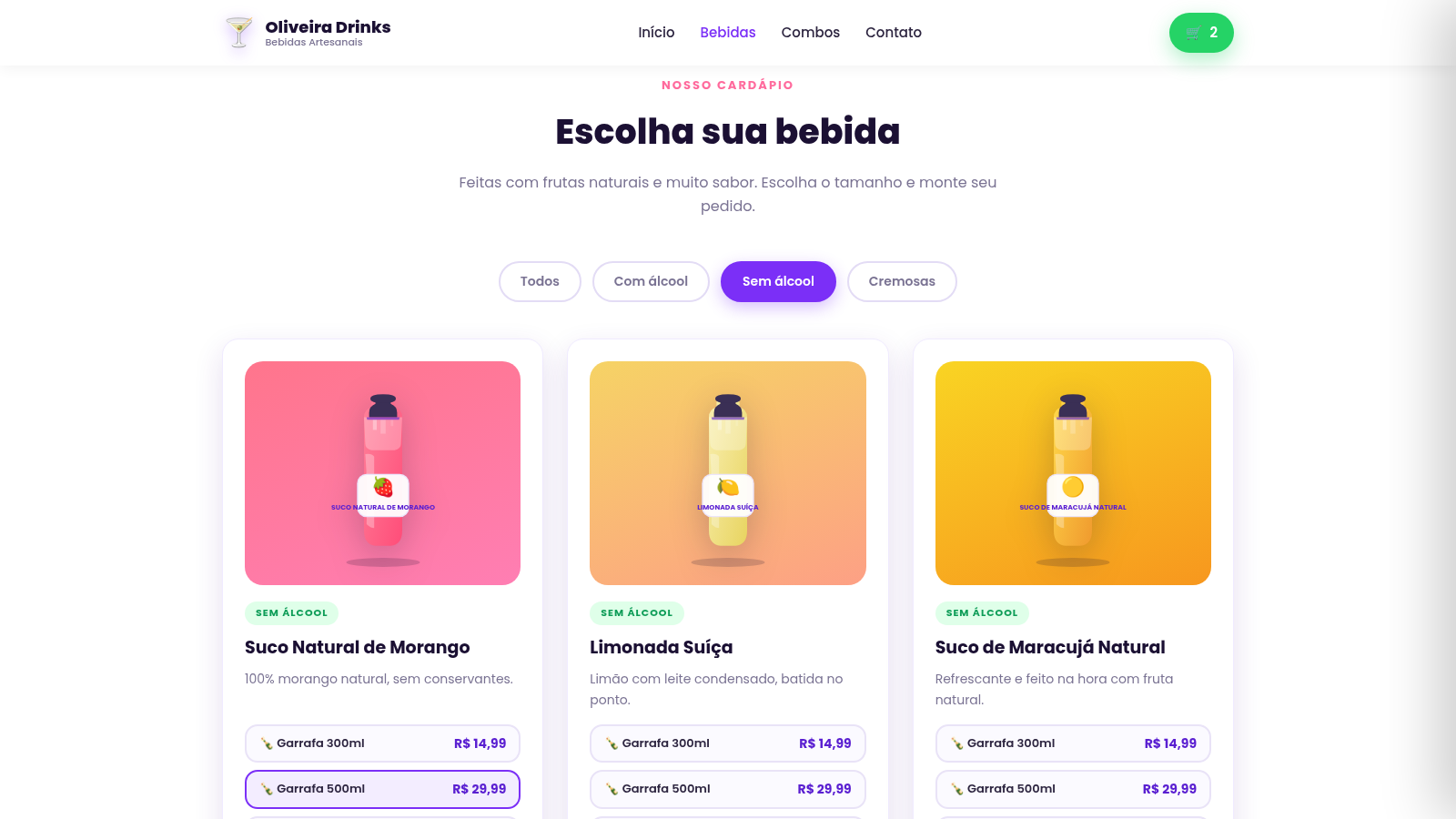 Oliveira Drinks cover