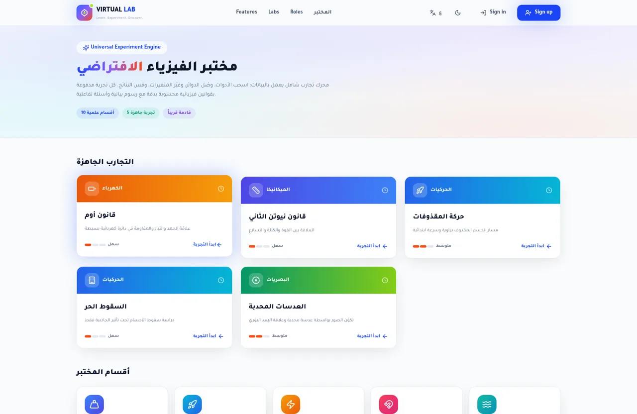 المختبر العلمي الافتراضي - VIRTUAL LAB cover