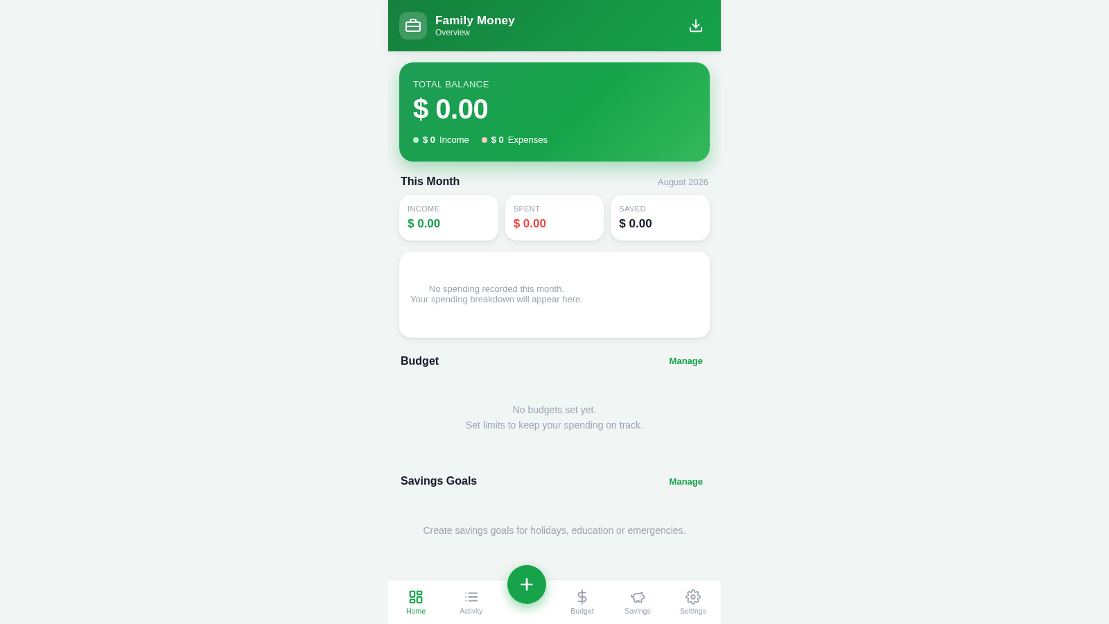 Family Money Manager