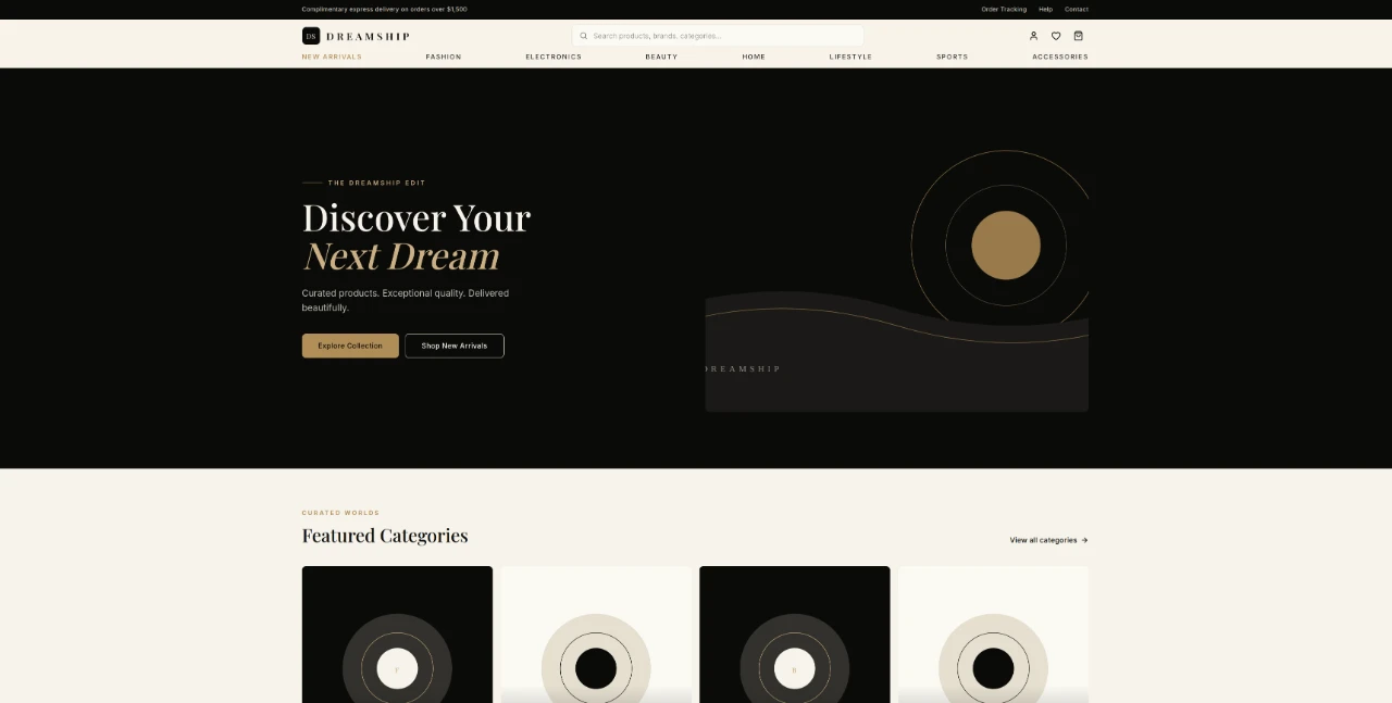Dreamship — Luxury Marketplace