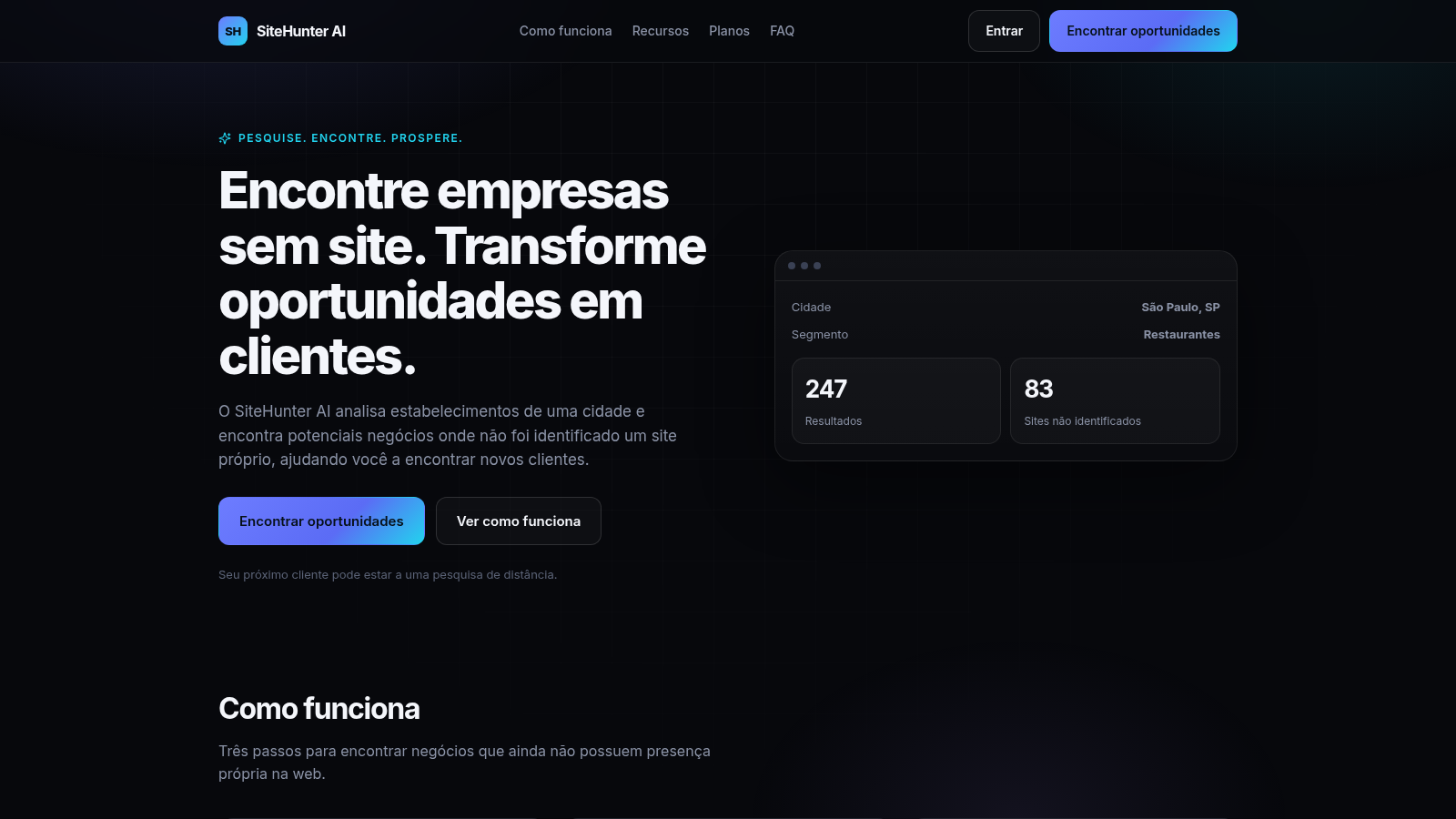 SiteHunter AI cover