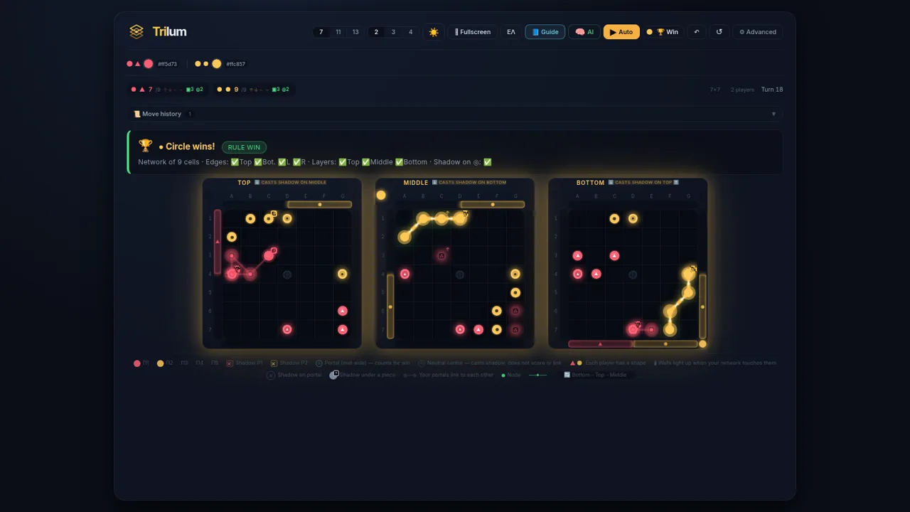 Trilum — Layered Strategy Game cover