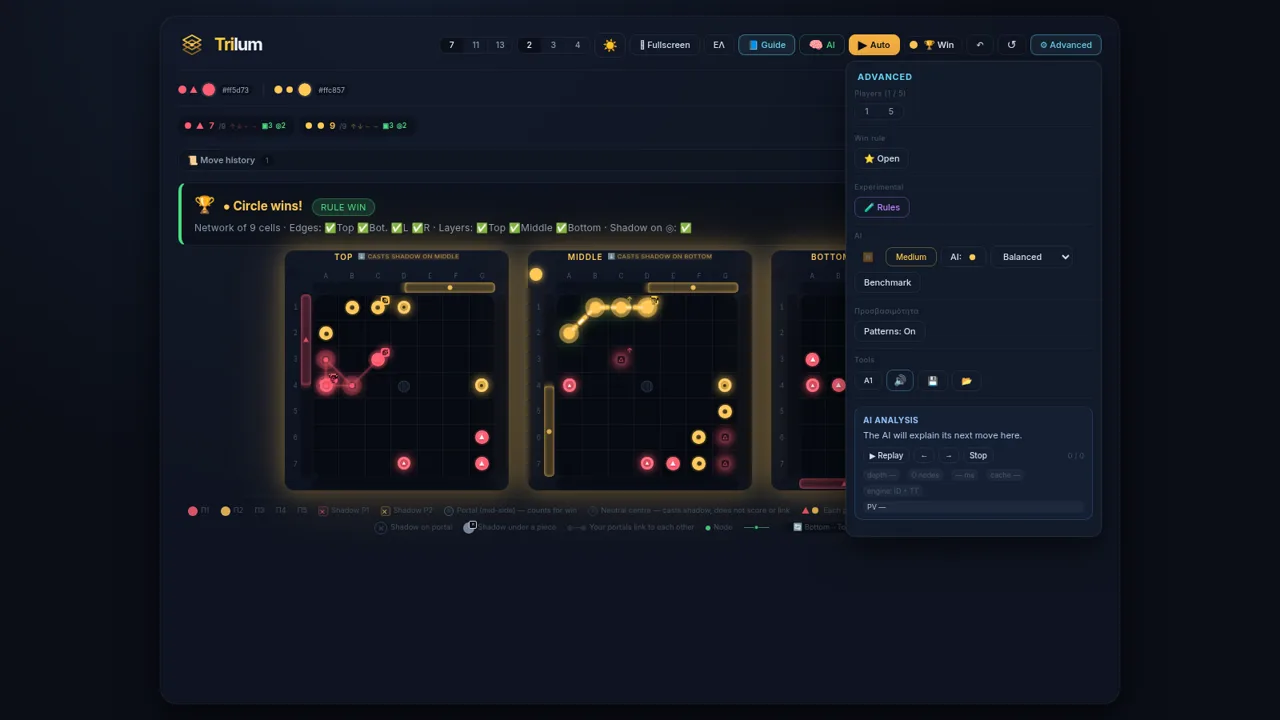 Trilum — Layered Strategy Game cover