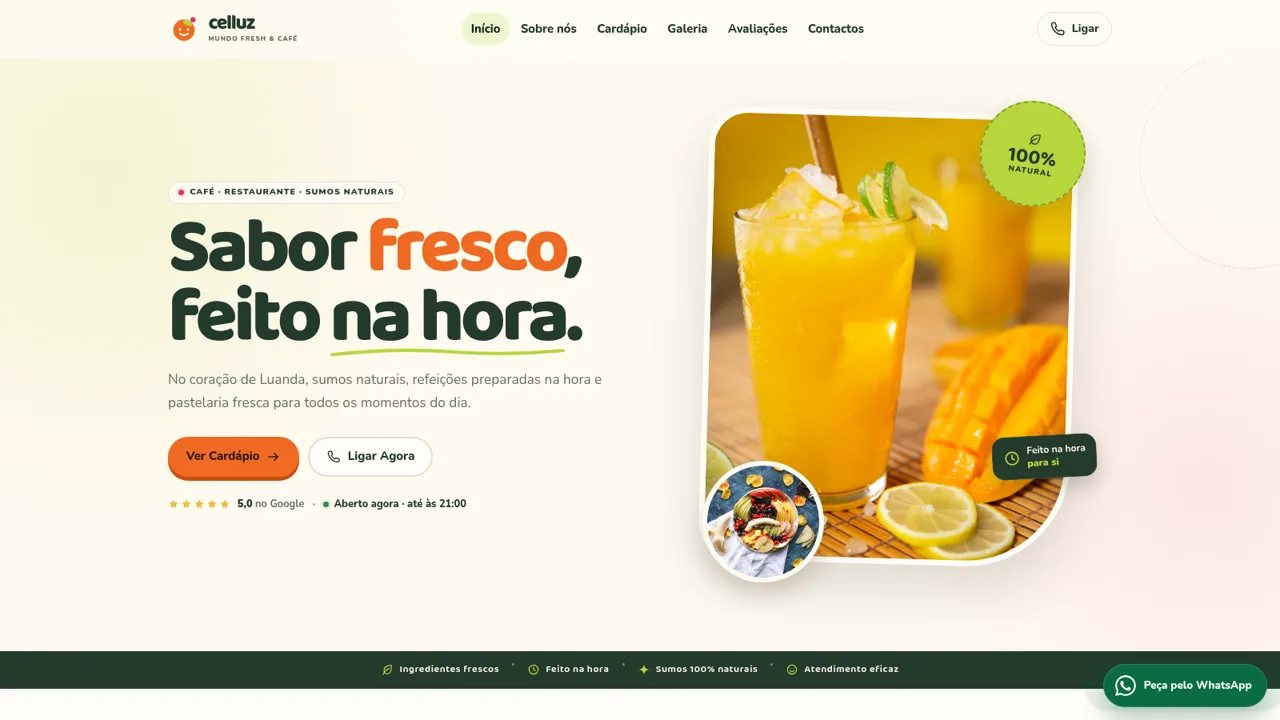 Celluz — Mundo Fresh & Café cover
