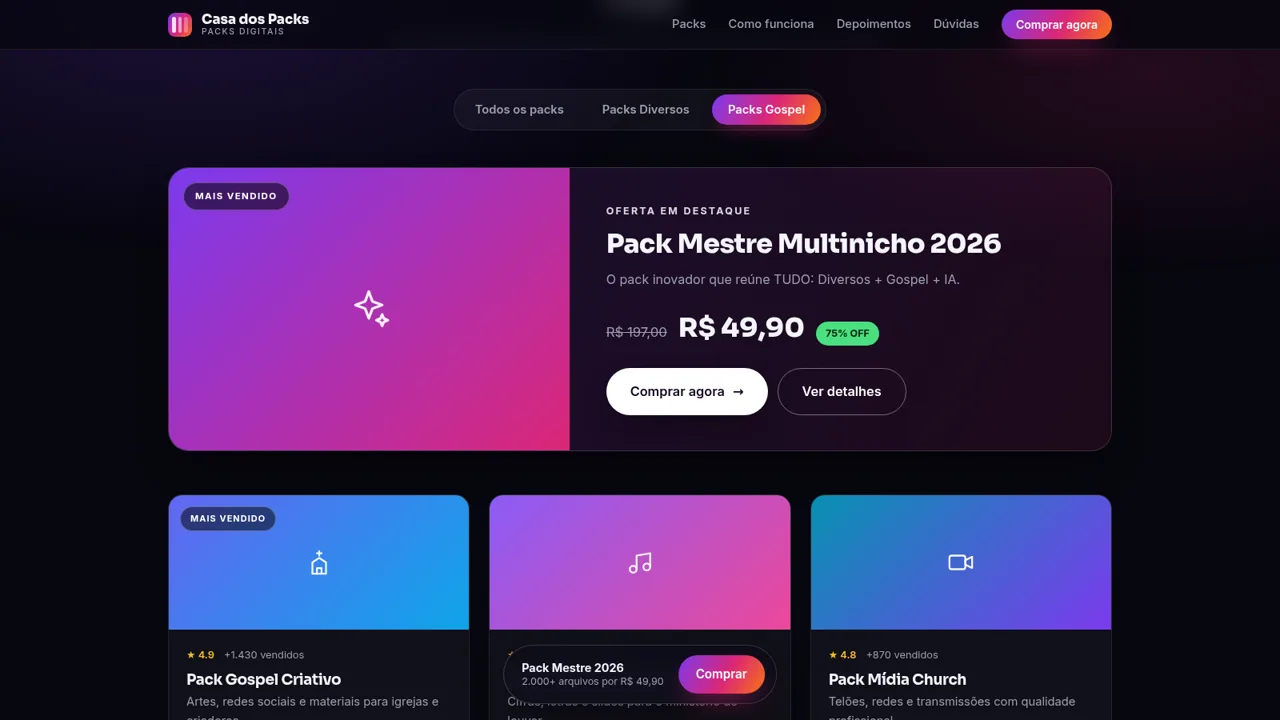Casa dos Packs cover