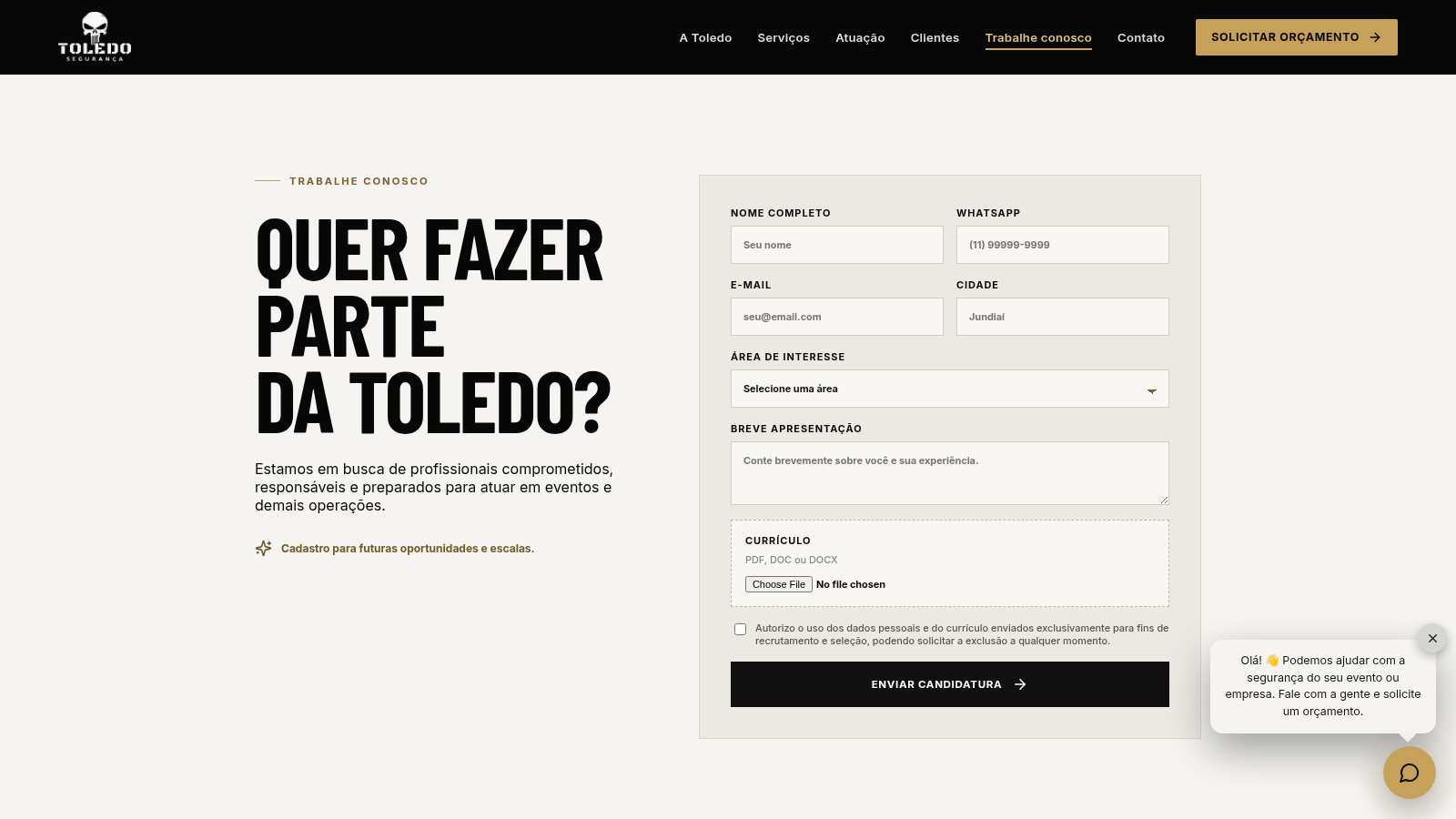 Toledo Segurança cover