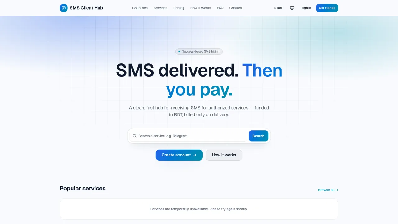 SMS Client Hub cover