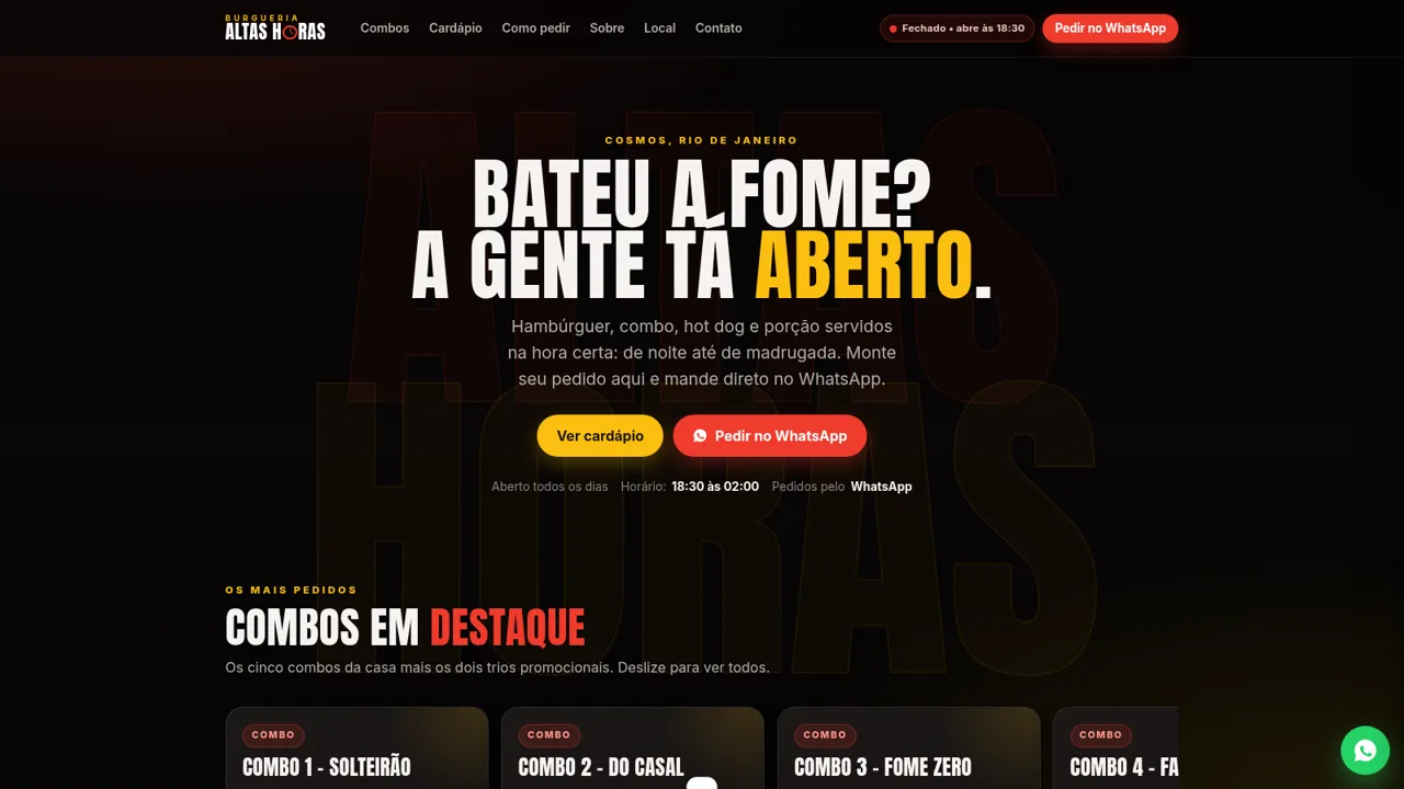 Burgueria Altas Horas cover