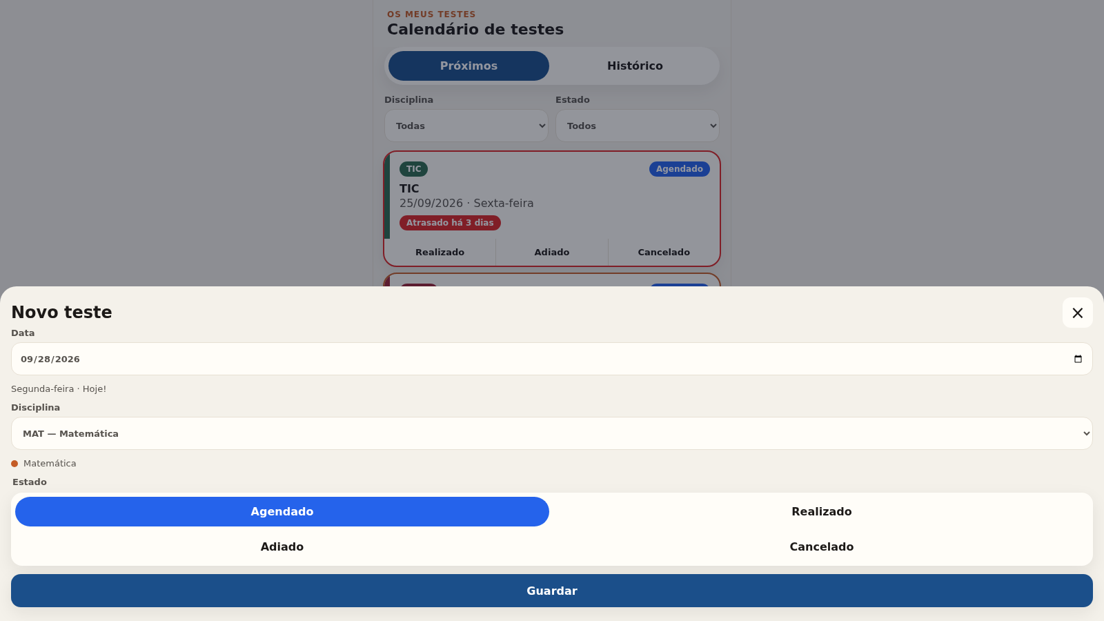 Os Meus Testes cover
