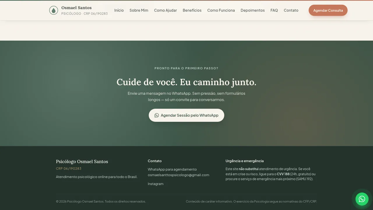 Psicólogo Osmael Santos cover