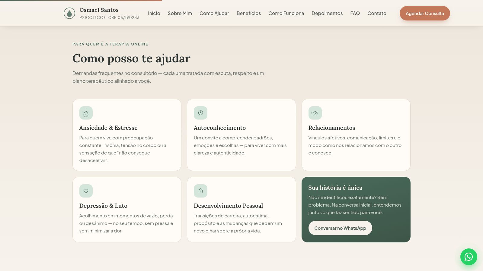 Psicólogo Osmael Santos cover